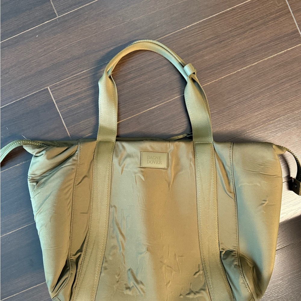 Dagne Dover Olive Green Tote with Dual Carry Handles - Picture 8 of 11
